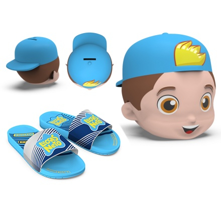 Chinelo Slide Infantil Grendene Kids Luccas Neto Cofrinho