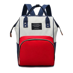 Bolsa Mochila Maternidade Living Traveling Share Vermelho e Azul Menor preço em Bolsa Mochila Maternidade Living Traveling Share Vermelho e Azul