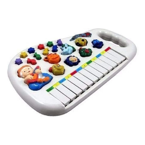 Piano Teclado Animal Brinquedo Infantil Sons Fazenda Sitio