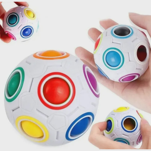 Cubo Magico Bola Puzzle Rainbow Ball Moyu 20 Cores Lindo Produto No Brasil!  em Promoção na Americanas