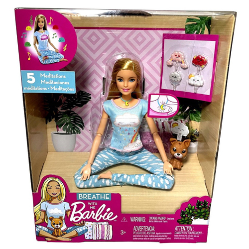 Boneca Barbie Fashion Medite Comigo Mattel - Bebe Brinquedo