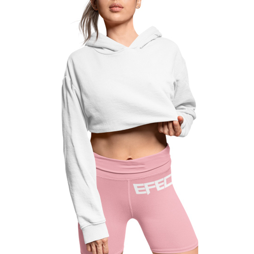 pink moletom com capuz crop top