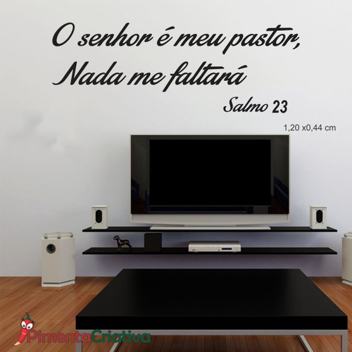 Frase O Senhor É Meu Pastor Em Adesivo Decorativo de Parede