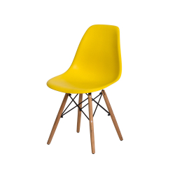 Cadeira Charles Eames Polipropileno Com Base Madeira - Amarelo - Tommy Design é boa?