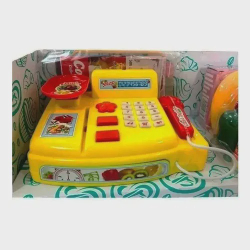 Caixa Registradora Infantil Com Acessórios Luz e Som Amarela Menor preço em Caixa Registradora Infantil Com Acessórios Luz e Som Amarela