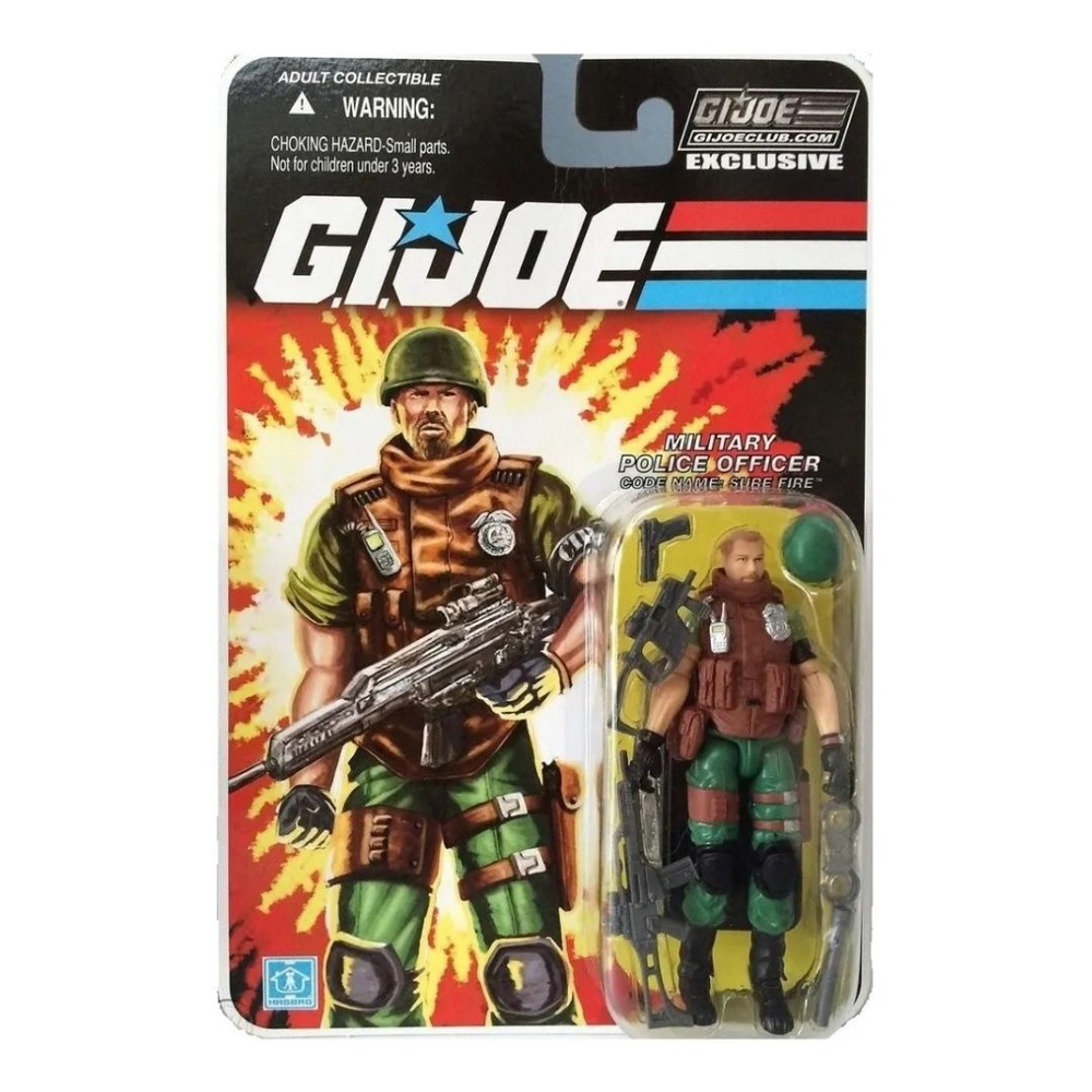 Boneco gi joe collectors club sure fire military police officer 10 cm