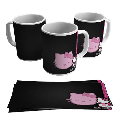 Caneca Hello Kitty Gatinha Boneca Desenho Antigo em Promoção na