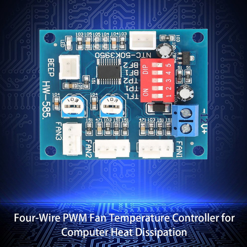 4 Fios PWM Thermistor PWM Temperatura M¨®dulo Probe Speed ??Controller
