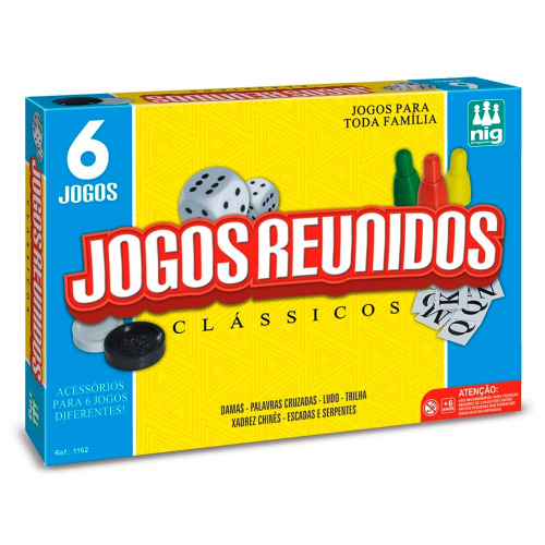 6 Jogos Clássicos - Pais e Filhos - Kits e Gifts