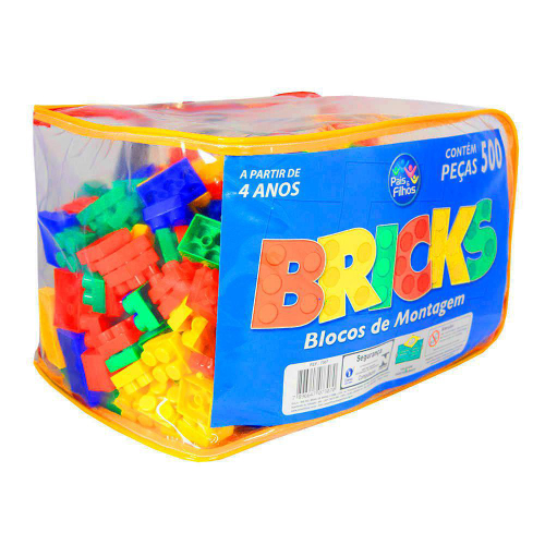 Bricks Bolsa Pl Stica Bloquinhos De Montar De Plastico Em