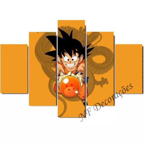 Quadro Dragon Ball Goku Criança - MDF