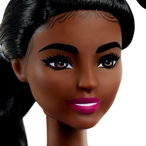 Boneca Barbie Fashionistas Morena Negra Com Prótese Na Perna