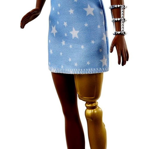 Boneca Barbie Fashionistas Morena Negra Com Prótese Na Perna Protética -  Doll Número 146 - Roupa Fashion Vestido Azul E Tênis Branco - Mattel  (GHW60) em Promoção na Americanas