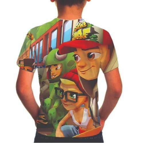 Camiseta Subway Surf Ref 038 Estampa Total Infantil em Promoção na