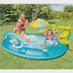 Piscina Inflável Playground 160 Litros Jacaré - Intex é boa?