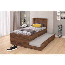 Cama Bibox Bianca Ii- Café Menor preço em Cama Bibox Bianca Ii- Café