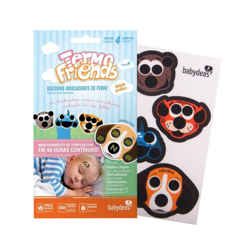 Adesivo indicadores de febre termo friends babydeas em Promoção na