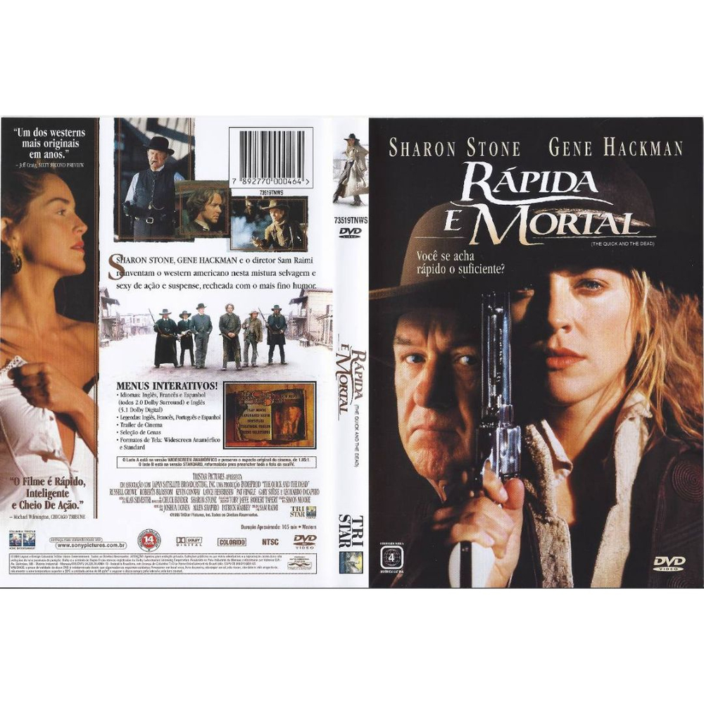 Dvd Rápida E Mortal (1995) Sharon Stone - Dublagem Clássica em Promoção na  Americanas