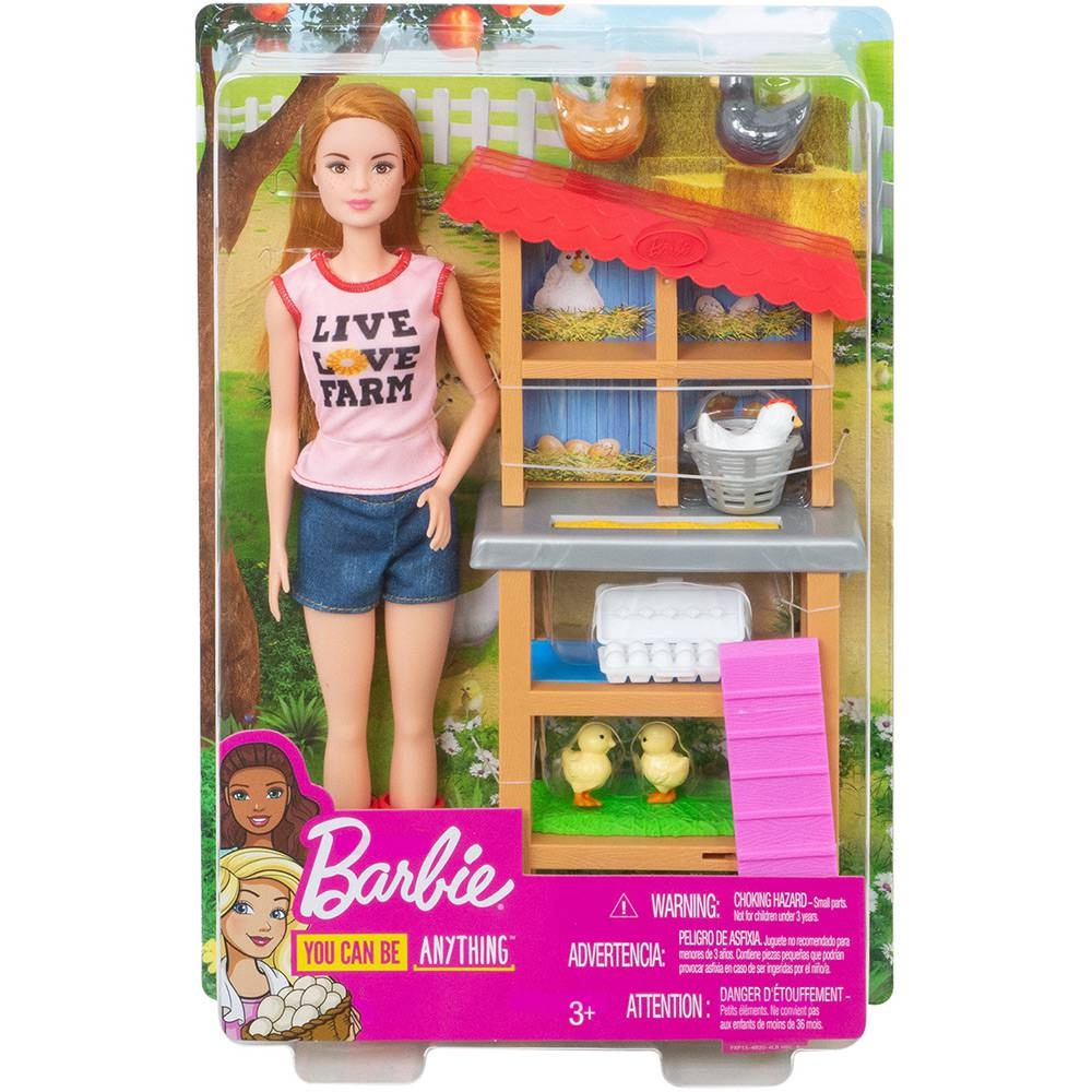 Barbie - Playset Granjeira - Boneca Quero Ser, EU QUERO SER