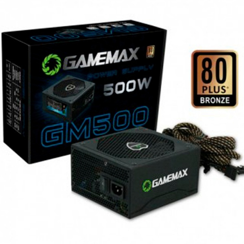 Fonte Alimentação Gamer ATX Gamemax 500W Real GM500 80 Plus Bronze Branca