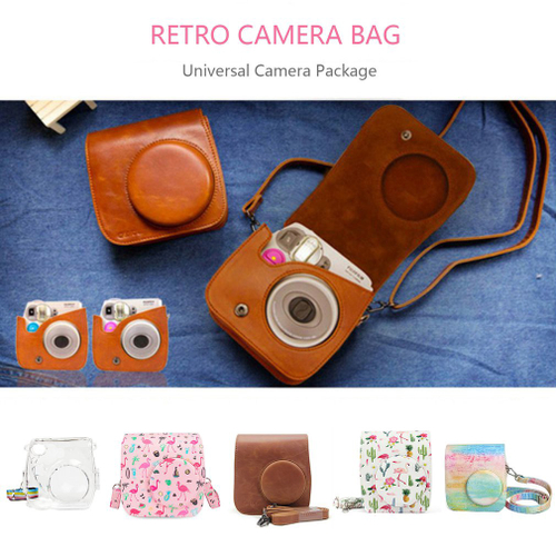 Pu Leather Instax Camera Case Bag para Fujifilm Instax Mini 7S Camera