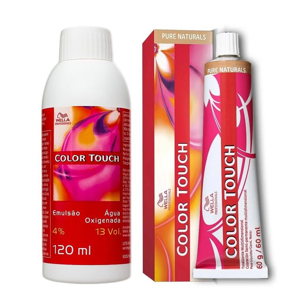 Kit Ox 4 13 Vol E Tonalizante 6/0 Wella Color Touch Submarino