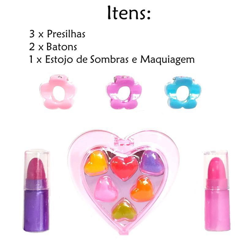 Kit Maquiagem Infantil Boneca