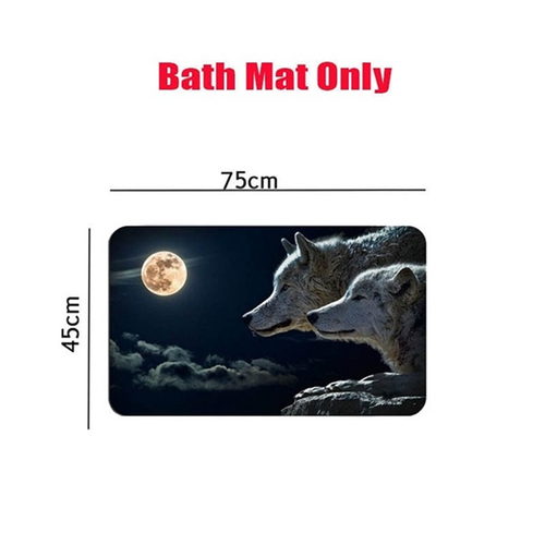 Cortina De Chuveiro Moon Wolf Dark Night Cool Style Cortina De Chuveiro A Prova D 39 Agua Tapete De Cobertura De Banheiro Tapete Antiderrapante Nas Americanas