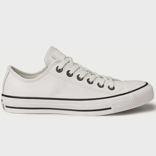 Tênis Converse Chuck Taylor All Star New Malden Ox CT04500003 Cano Baixo  Couro Unisex Preto Vermelho Branco Original em Promoção na Americanas