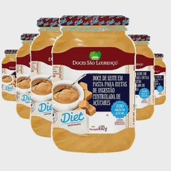 Menor preço em Kit 6 Doce de Leite Diet são lourenço 650g