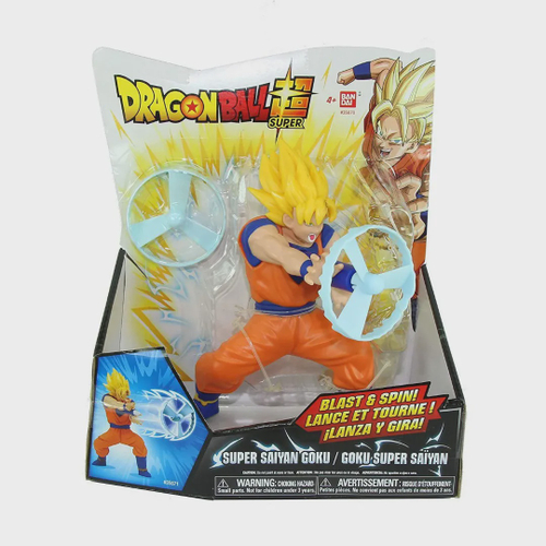 Boneco Goku Super Sayadin Blue Dragon Ball Super Bandai - Fun