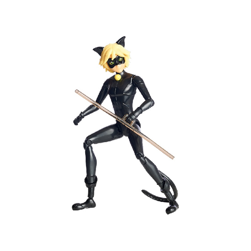 Boneca Miraculous Ladybug Boneco Cat Noir Figura Articuladas