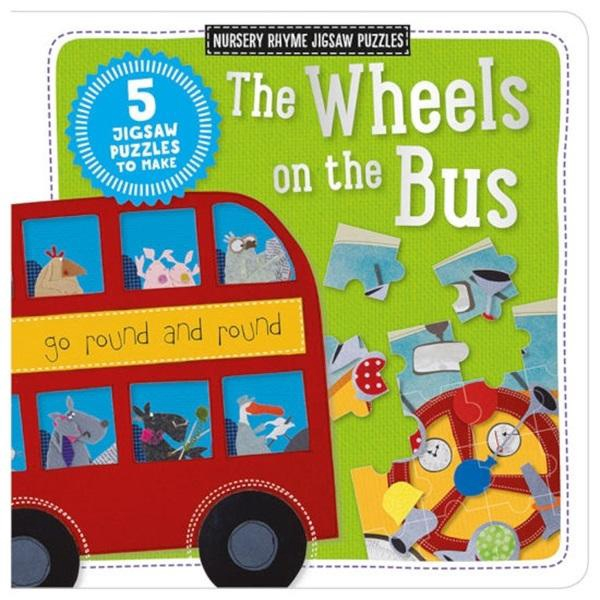 The Wheels On The Bus - Nursery Rhyme Jigsaw Puzzles - 5 Jigsaw Puzzles ...