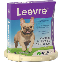 Coleira Antipulgas Leevre P - 48 cm Ouro Fino Menor preço em Coleira Antipulgas Leevre P - 48 cm Ouro Fino