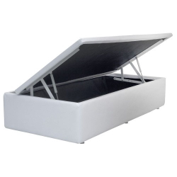 Cama Box Com Baú Solteiro 46x88x188 Branca Menor preço em Cama Box Com Baú Solteiro 46x88x188 Branca