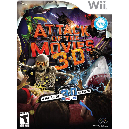 Jogo Lacrado Midia Fisica Attack of the Movies 3D Wii em Promoção na  Americanas