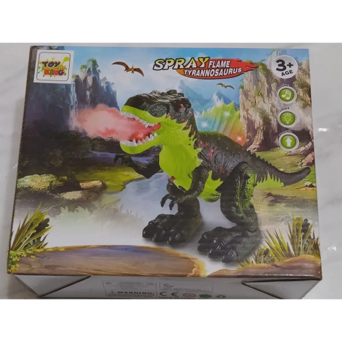 Dinossauro Robô Spray Som Luz Anda Solta Fumaça Zoop Toys - nivalmix