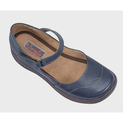 Sapato Sapatilha Boneca Feminina estilo Retrô em couro Azul Marinho Baixo Conforto Serella 7074V Menor preço em Sapato Sapatilha Boneca Feminina estilo Retrô em couro Azul Marinho Baixo Conforto Serella 7074V