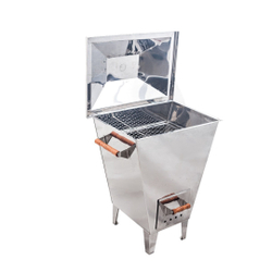 Churrasqueira a bafo aço inox 12kg carvão grelha Tamanho pp Menor preço em Churrasqueira a bafo aço inox 12kg carvão grelha Tamanho pp