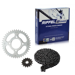 Kit Relação Transmissão Honda Bros 160 (15-18) xre 190 (16-17) Com Corrente Titanium Aço 1045 Riffel 91175 é boa?