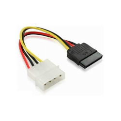 Cabo adaptador Energia Molex ide para Alimentação sata (ssd, hd, dvd Drive) 10cm Menor preço em Cabo adaptador Energia Molex ide para Alimentação sata (ssd, hd, dvd Drive) 10cm