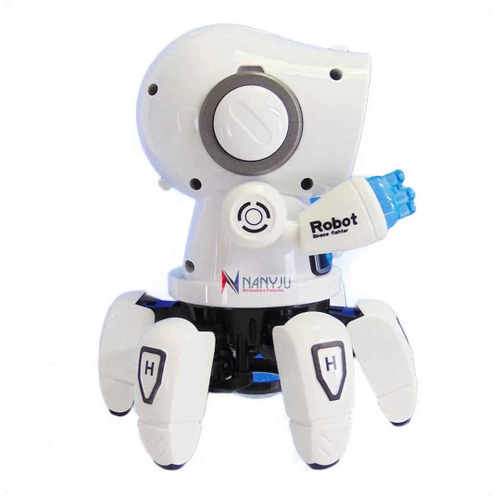 Brinquedo Robô Dança Boneco Robot Aranha Emite Som Luz Led Musica ...