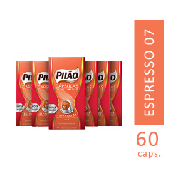 Menor preço em Kit 60 Cápsulas Café Pilão Espresso 7