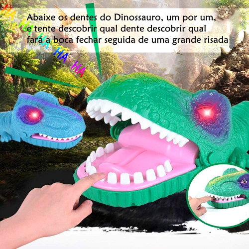 Jogo Dinossauro Maluco Bocão Brinquedo de Jogo para Família