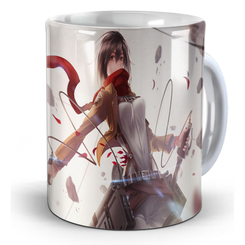 Caneca Attack on Titan / Shingeki No Kyojin - Mikasa em Promoção na  Americanas