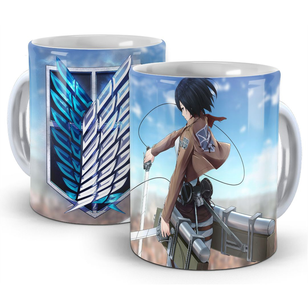 Caneca Attack on Titan / Shingeki No Kyojin - Mikasa em Promoção na  Americanas