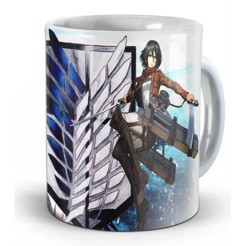 Caneca Attack on Titan / Shingeki No Kyojin - Mikasa em Promoção na  Americanas