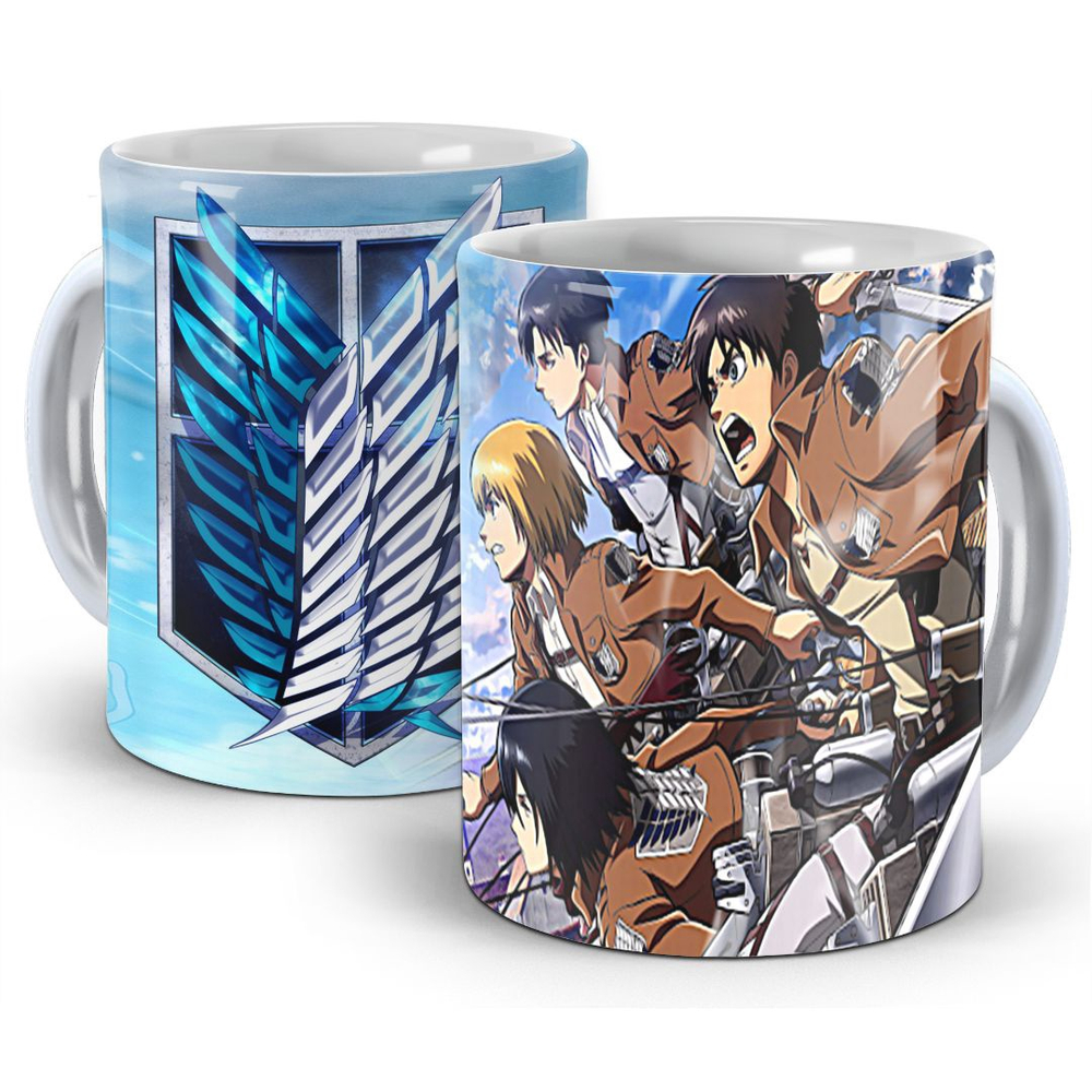 Caneca Attack on Titan shingeki no kyojin - Kaezu - Caneca - Magazine Luiza