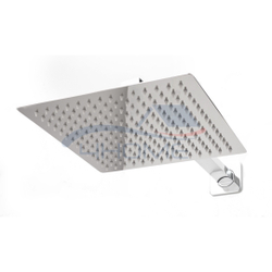 Ducha Chuveiro Inox Quadrado Gás / Solar 25x25cm + Cano 38cm Menor preço em Ducha Chuveiro Inox Quadrado Gás / Solar 25x25cm + Cano 38cm
