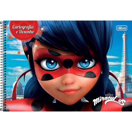 Caderno Cartografia E Desenho Espiral Miraculous Cat Noir 80 em Promoção na  Americanas